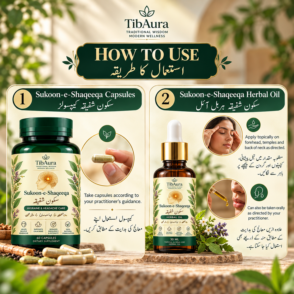 TibAura Sukoon-e-Shaqeeqa سکونِ شقیقہ